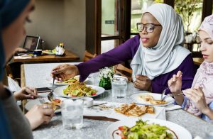 islamic women friends dining together with happine 2025 02 09 23 48 33 utc