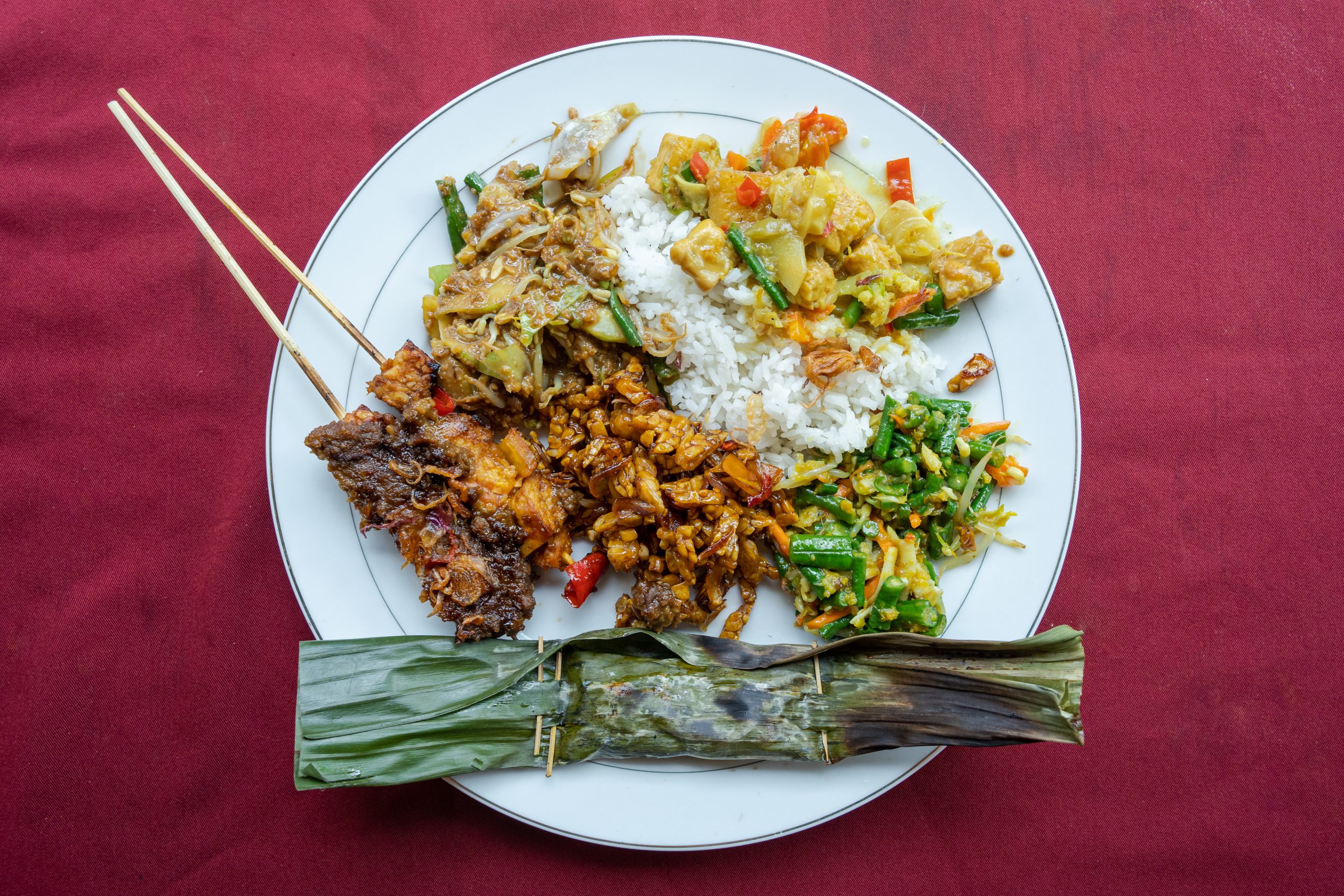 a plate of indonesian vegtarian nasi campur indon 2024 12 07 05 44 50 utc scaled