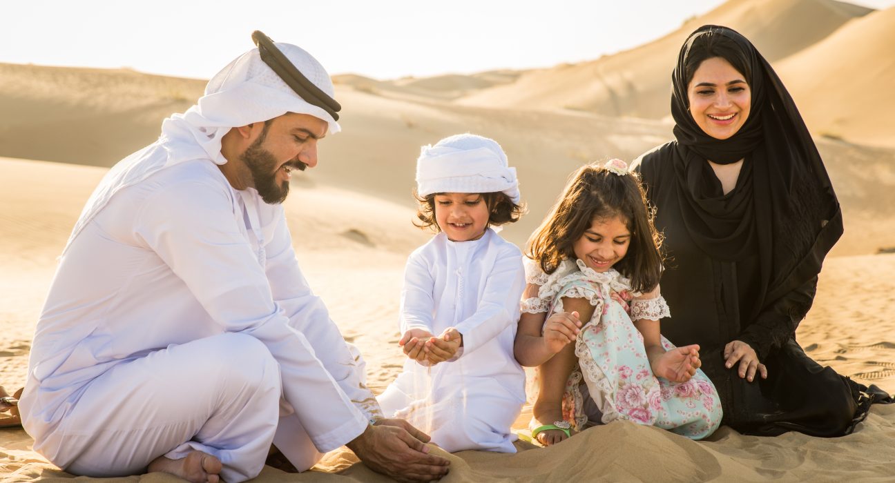 arabian family in the desert 2025 03 18 14 19 44 utc