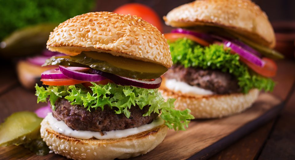 big sandwich hamburger burger with beef pickles 2025 02 20 23 44 04 utc