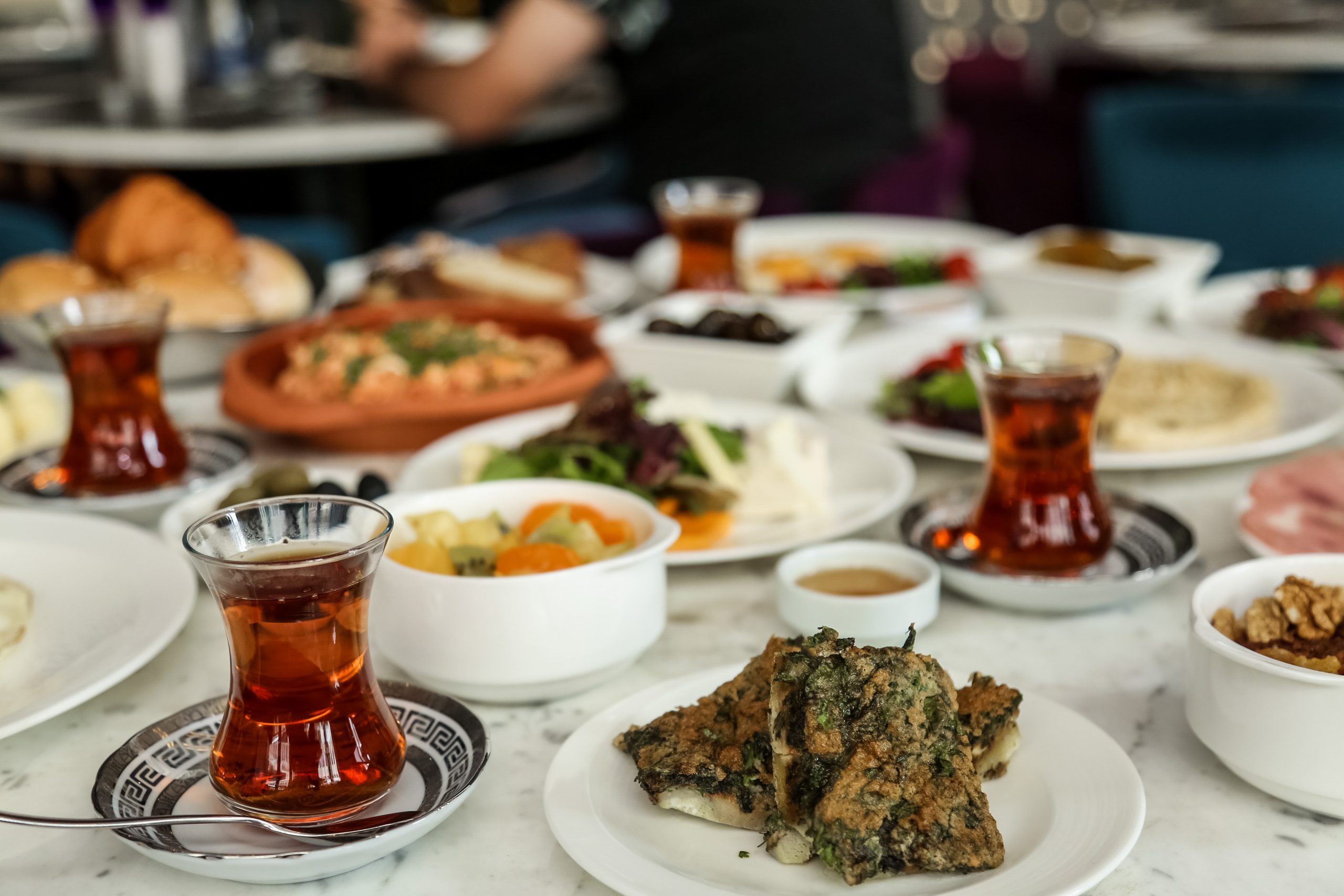 breakfast set kuku nuts omelette honey side view 2024 10 12 02 46 01 utc scaled