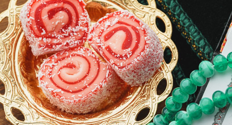 close up of a little oriental plate with turkish d 2025 02 25 08 25 01 utc