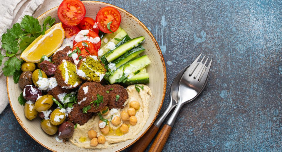 falafel salad bowl with hummus vegetables olives 2025 02 12 19 13 48 utc 1