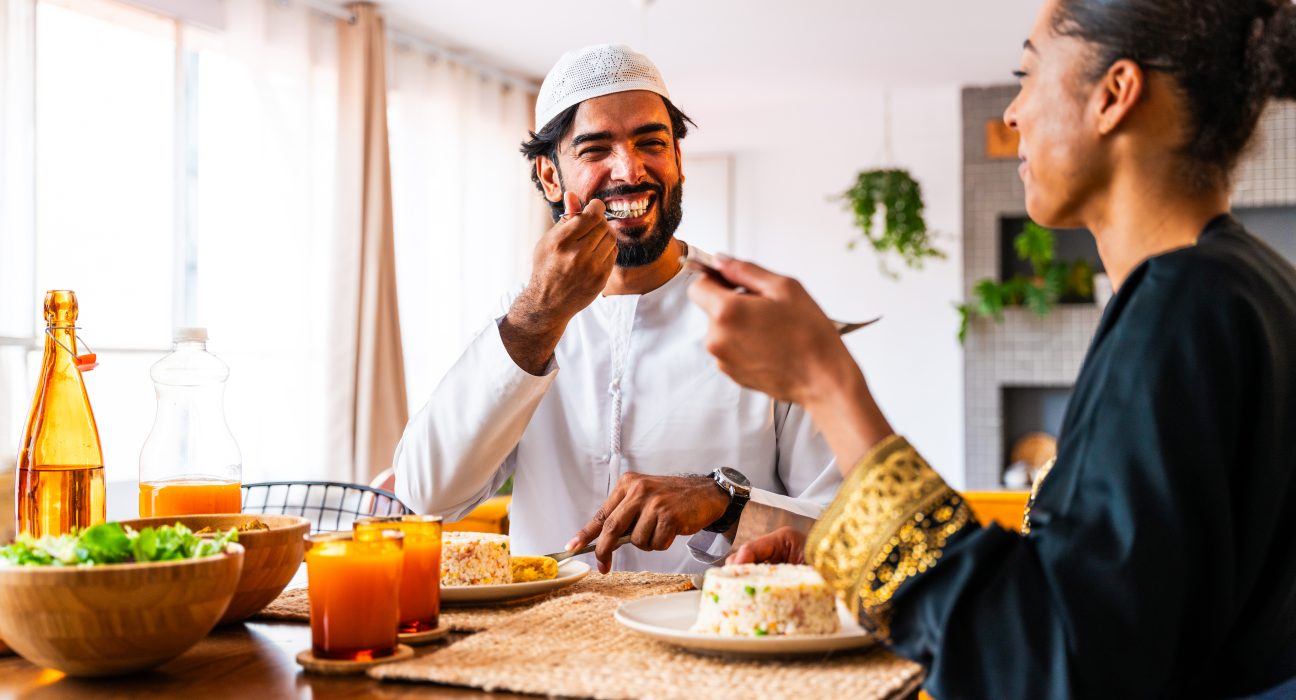 happy beautiful young arab couple with emirati clo 2025 03 15 18 38 59 utc