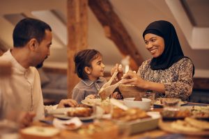 happy black muslim mother talking to her daughter 2024 12 13 21 17 05 utc