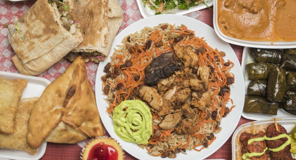 high angle shot of a table full of colorful food 2025 02 06 00 11 09 utc