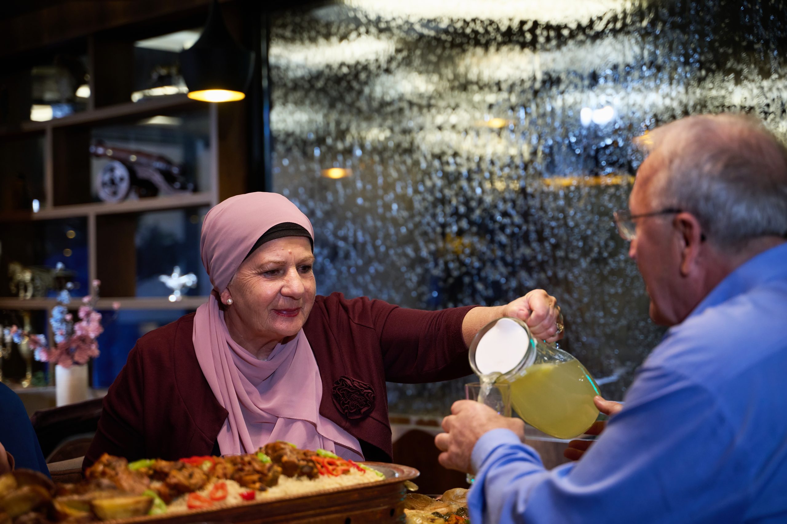 Halal Food Tours: How to Plan One 5 in a modern restaurant setting an elderly islamic 2025 01 15 14 49 55 utc scaled