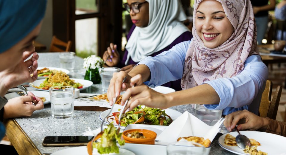 islamic women friends dining together with happine 2025 02 09 23 55 42 utc