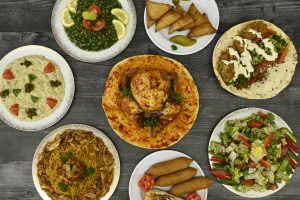 middle eastern cuisine plated table top view 2024 12 01 21 52 35 utc 1