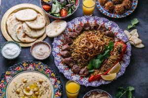 middle eastern or arabic party food top view 2024 09 23 12 51 55 utc