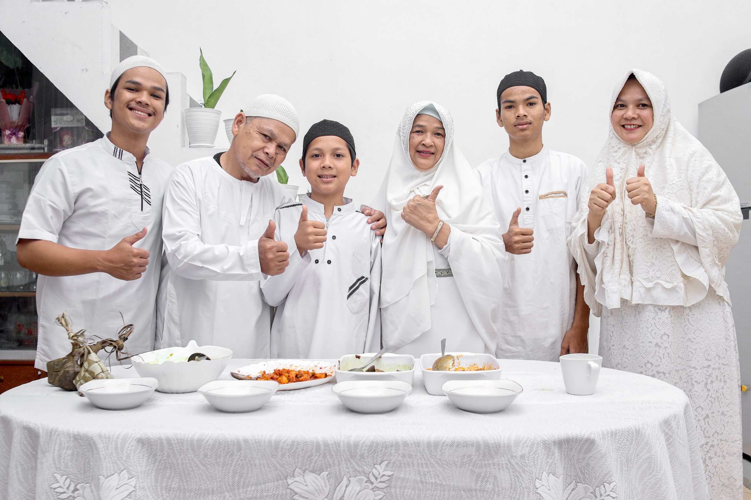 muslim family showing thumbs up on eid moment 2025 03 14 23 14 48 utc scaled