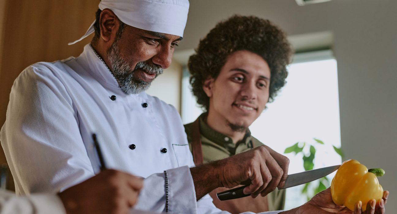 proud chef showing his cut skills 2025 02 11 13 12 55 utc