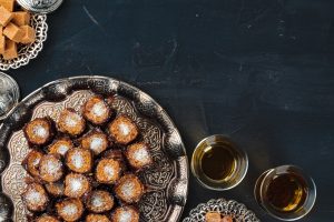 top view of assortment of turkish baklava on tradi 2025 02 25 18 48 16 utc